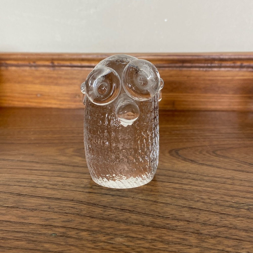 Vintage Art Glass Forgetful Troll Figurine Paperweight